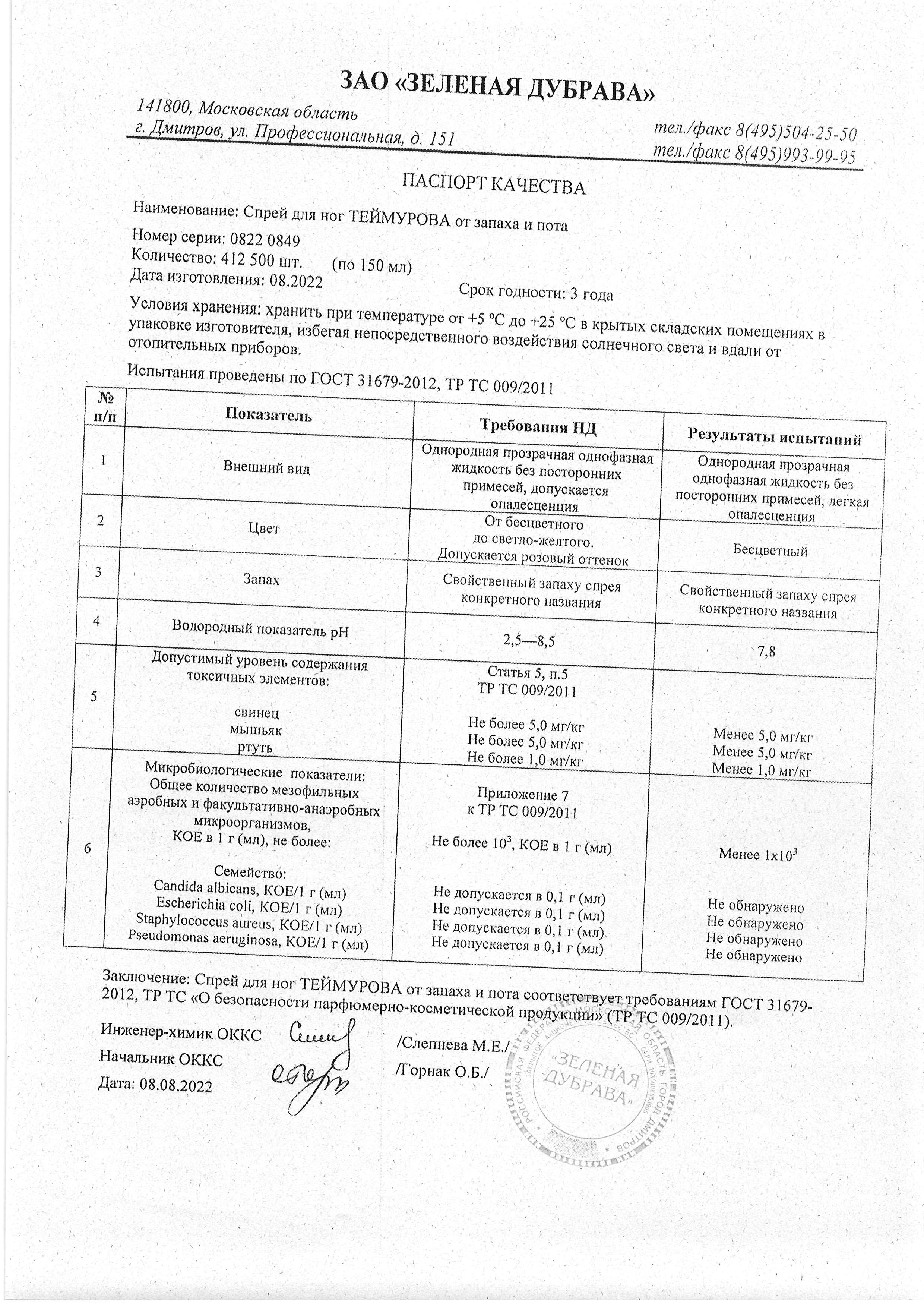 Паспорт №082022